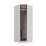 Guarda-roupa 1 Porta Reflecta Ravi - Canto Branco