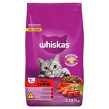 Ração Para Gato Whiskas Premium Carne Com Delicrocs 10,1kg