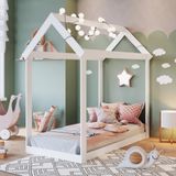 Mini Cama Infantil Montessoriano Meu Fofinho Branco