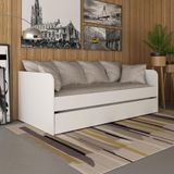 Bicama Solteiro Com Auxiliar Cm8032 Branco Tecnomobili