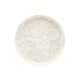 Prato Sobremesa Em Cerâmica Flat Chuvisco 20cm Oxford