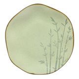 Prato Raso Em Porcelana Ryo Bambu 27cm Oxford