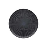 Prato Sobremesa Em Cerâmica Flat Ônix 20cm Oxford