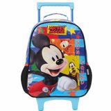 Mochila Escolar Mickey Disney Mouse Rodinha Tam G Infantil