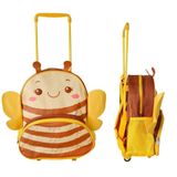 Mochila Infantil Com Rodinha E Alças Tema Abelha Fofinha