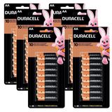 96 Pilhas Duracell Duralock Alcalina Aa Embalagem C/16 Unids