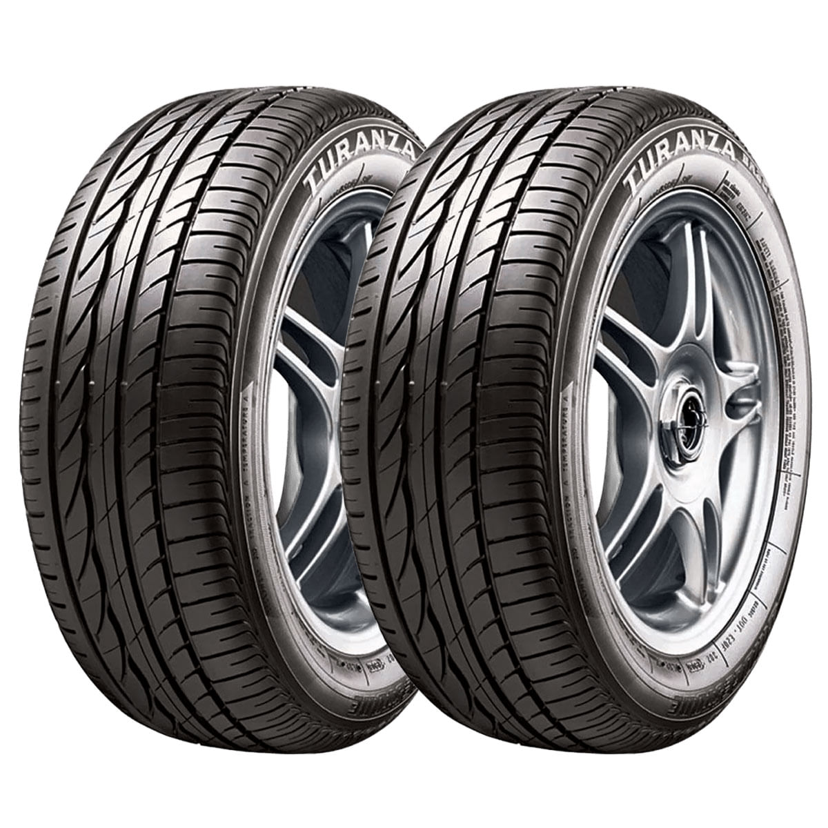 Kit 2 Pneus Aro 16 Bridgestone 185/55 R16 BL 83V Turanza ER300