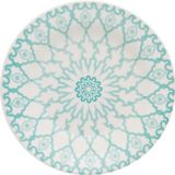 Kit 8 Pratos Rasos Donna Mandala Oxford® Cerâmica 24cm