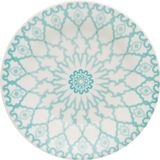 Kit 12 Pratos Rasos Donna Mandala Oxford® Cerâmica 24cm