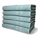 Kit 10 Toalhas Banho Gigante Itália Soft 100% Algodão Grossa Luxo Verde