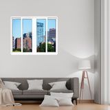 Janela Vitrô De Alumínio 4 Folhas 120 X 120cm Linha 25 Branco