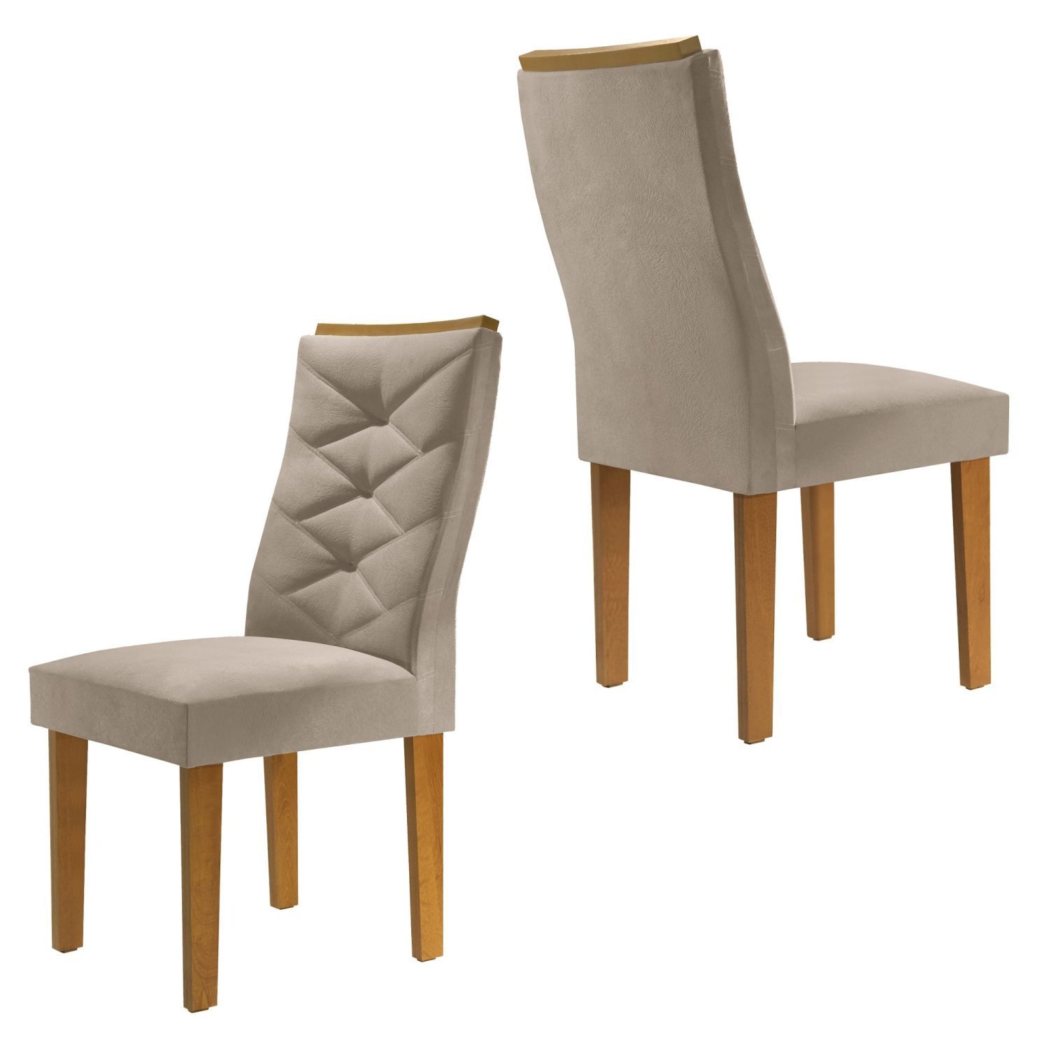 Conjunto 2 Cadeiras Para Sala De Jantar Germany Espresso Móveis