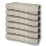 6 Toalhas Grande Super Felpudas E Grossa Algodão 80x150 Itália Soft Beka Bege Bege