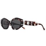 Óculos De Sol Polarizado Feminino Design Cateyes Com Proteção Uv400 Moda Classica Vintage Mescla