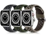 3 Pulseiras Compatíveis Com Apple Watch Ultra Series 9-8-7 (preto Antracite, Cinza Oliva, Cinza Café)