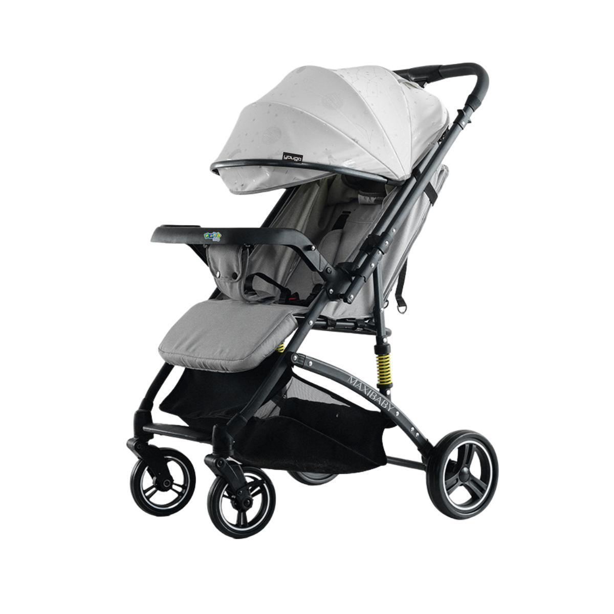Carrinho de Bebe Maxi Baby Yougo Cinza
