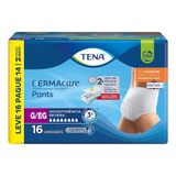Fralda Descartável Adulto Tena Pants Dermacare Tamanho G/eg - 4 Pacotes Com 16 Fraldas - Total 64 Tiras (leve 16 Pague 14)