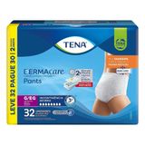 Fralda Descartável Adulto Tena Pants Dermacare Tamanho G/eg - 3 Pacotes Com 32 Fraldas - Total 96 Tiras (leve 32 Pague 30)