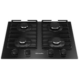 Cooktop 4 Bocas A Gás Mueller Mesa De Vidro Grades De Ferro Fundido Mcg4bl Bivolt
