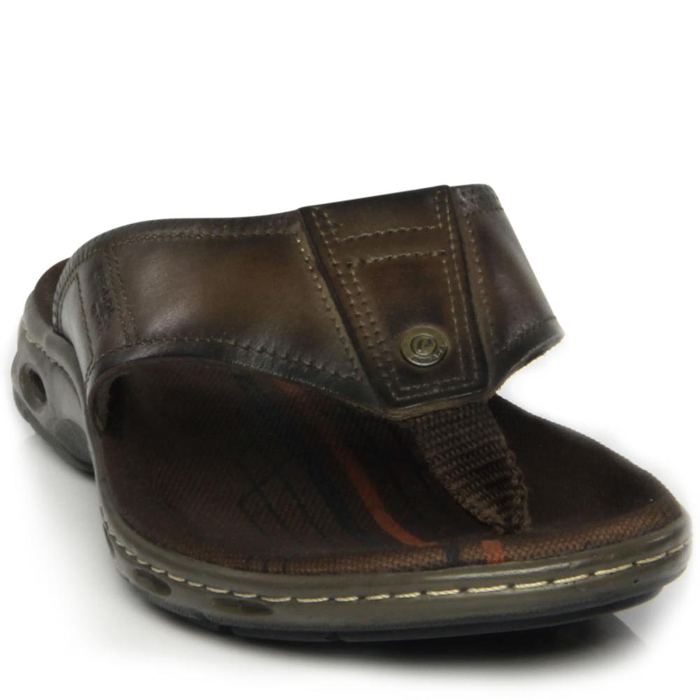 Chinelo Pegada Em Couro Ref 530641-03 Cravo 048