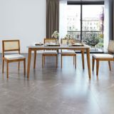 Conjunto Sala De Jantar Mesa Monalisa Com 4 Cadeiras Rainha Mel/off White