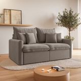 Sofá Cama Retrátil E Reclinável 180cm Colibri Cabecasa Madeiramadeira Cinza