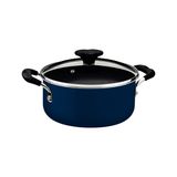 Caçarola Tramontina Tunis Em Alumínio 24 Cm 4,8 L Cerâmico Azul Mediterrâneo Tramontina