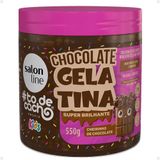 Gelatina Super Brilhantes Salon Line Kids Chocolate 550g