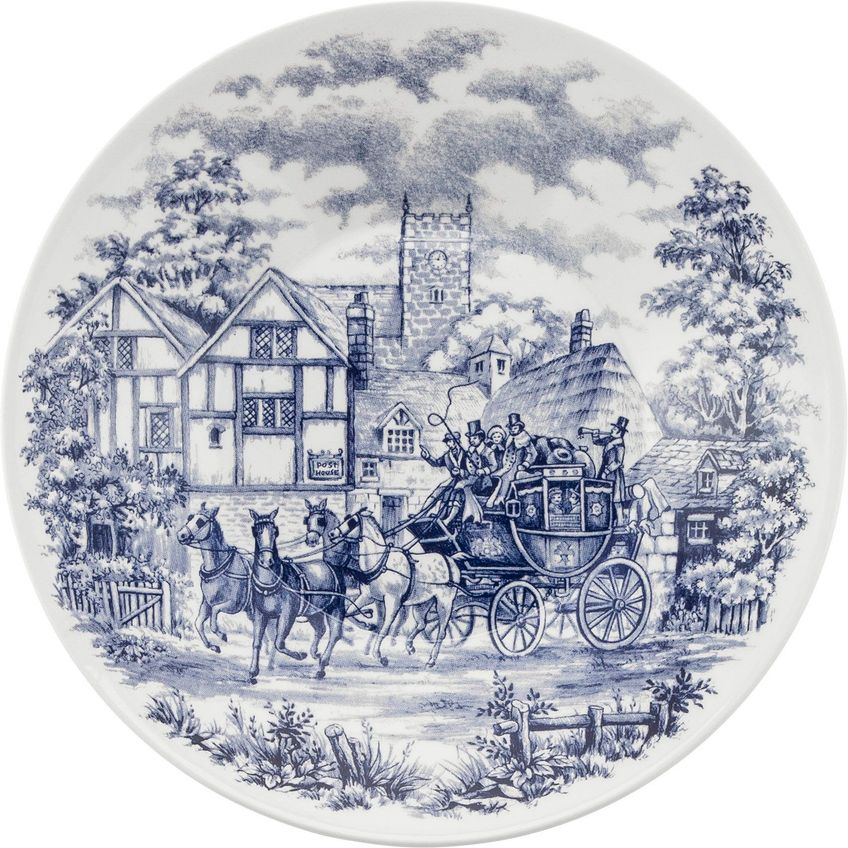 Kit Pratos Rasos E Fundos 8 Peças Biona Cena Inglesa Oxford® Cerâmica - imagem 3