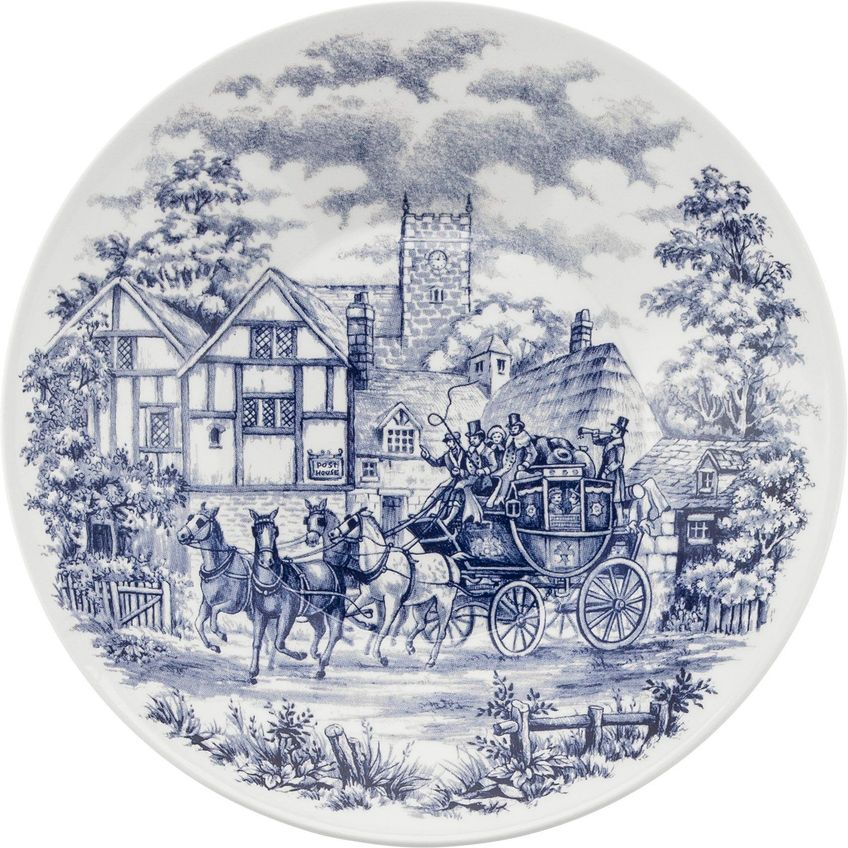 Kit Pratos Rasos E Fundos 8 Peças Biona Cena Inglesa Oxford® Cerâmica - imagem 4