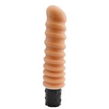 Pênis 19cm Anelado 10 Velocidades - Screw Driver - Nanma - Bege