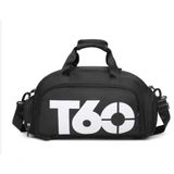 Bolsa Academia Fitness Mala De Viagem Mochila Transversal Treino Gênero Preto