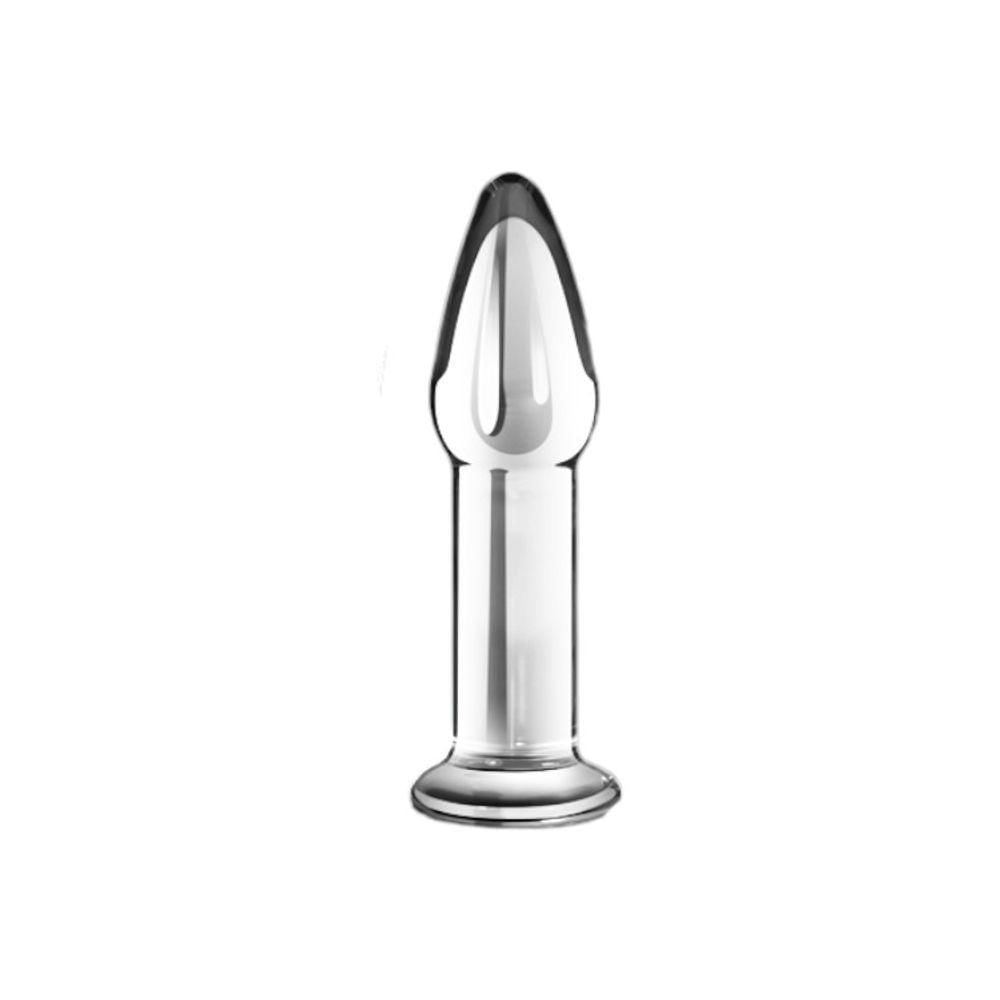 Plug Anal De Vidro 12cm Glass Romance Transparente Lovetoy Transparente