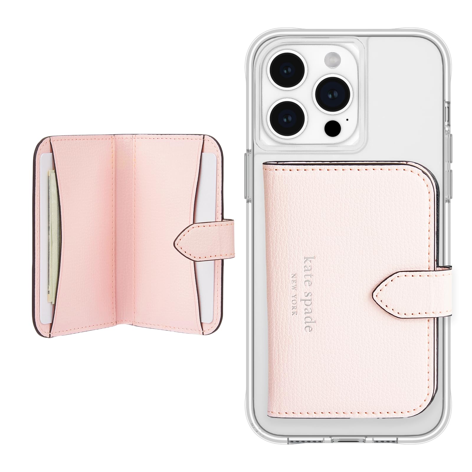 Porta-carteira/cartão Magnético Para Telefone Kate Spade Morgan Pink