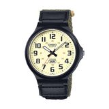 Relógio Casio Mw240 Series Quartz Para Homens Preto/verde