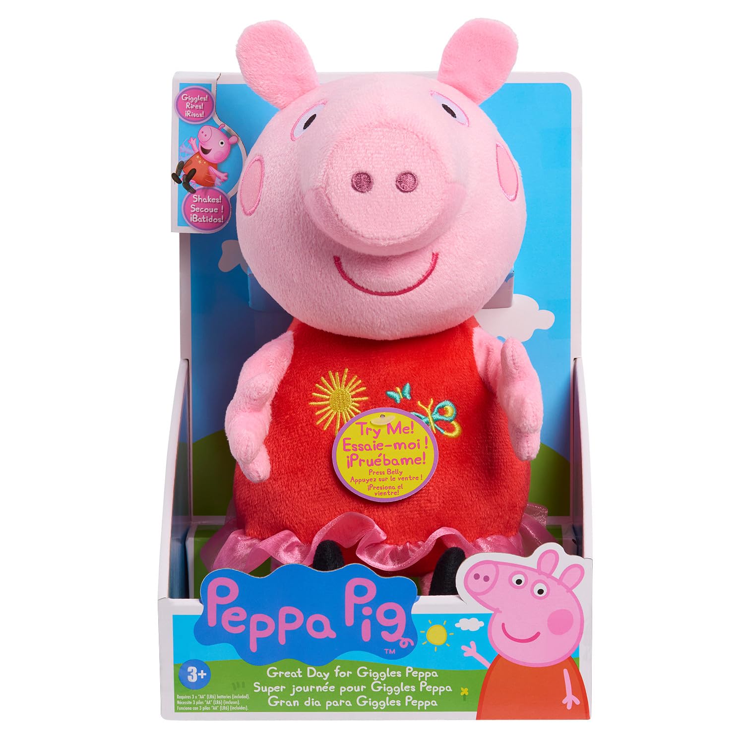 Brinquedo De Pelúcia Just Play Peppa Pig Great Day For Giggles 23