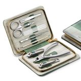 Conjunto De Manicure Mr.green 8 Em 1 Em Aço Inoxidável Com Estojo De Couro Pu