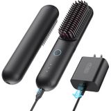 Escova De Alisamento De Cabelo Sem Fio Tymo Porta Pro Black