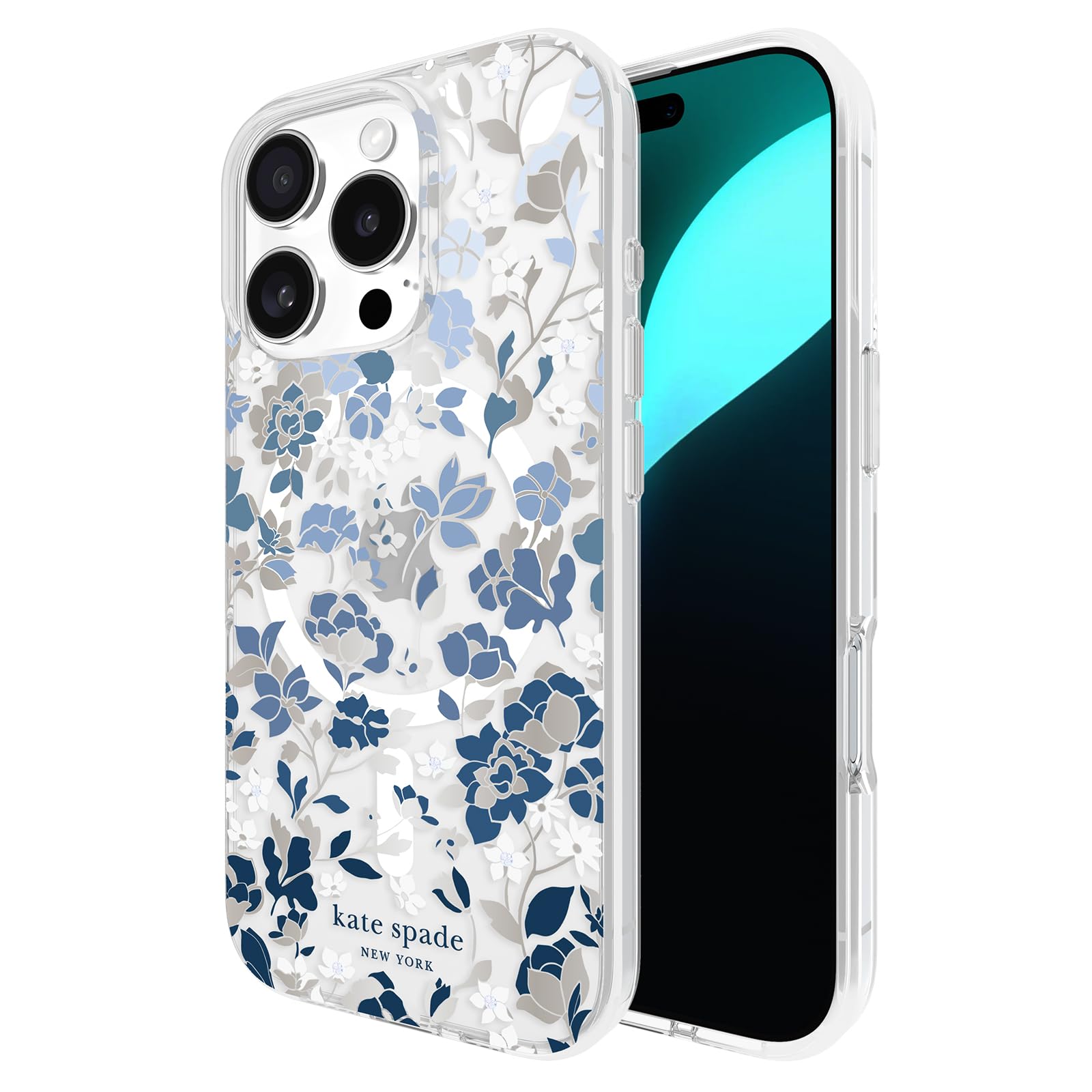 Capa Para Celular Kate Spade New York Iphone 16 Pro Flowerbed Blue