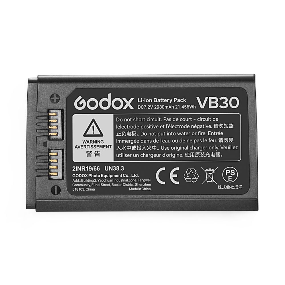 Bateria Godox Vb30 7,2 V/2980 Mah Li-ion Para V1pro Flash