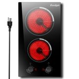 Fogão Elétrico Cooksir 2 Queimadores 2000 W 12 Polegadas 110 V Com Plugue