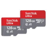 Cartão De Memória Sandisk Ultra Microsdxc 128gb (pacote Com 2) Com Adaptador