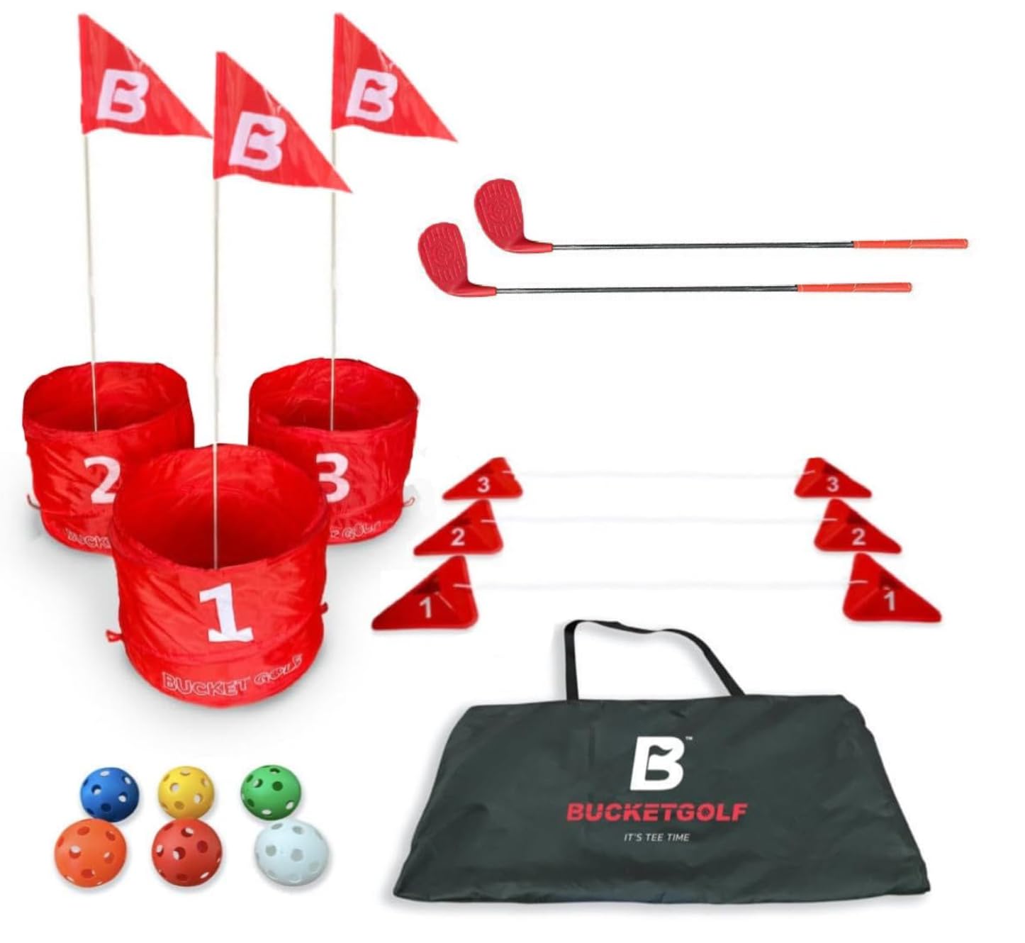 Backyard Golf Game Bucketgolf Original Game 3 Hole Set