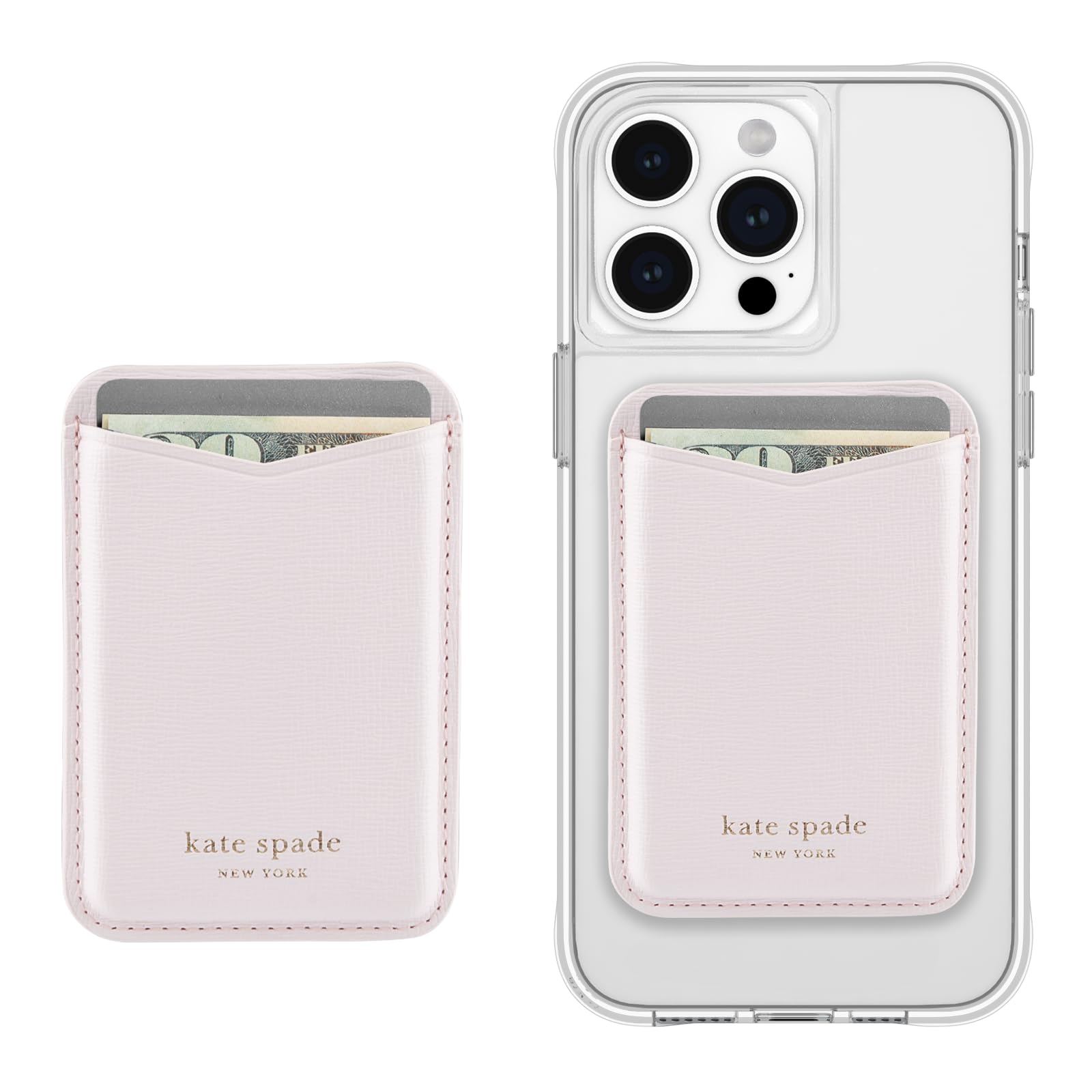 Porta-carteira/cartão Magnético Kate Spade New York Pale Dogwood