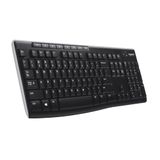 Teclado Sem Fio Logitech K270 Para Windows, Tamanho Normal