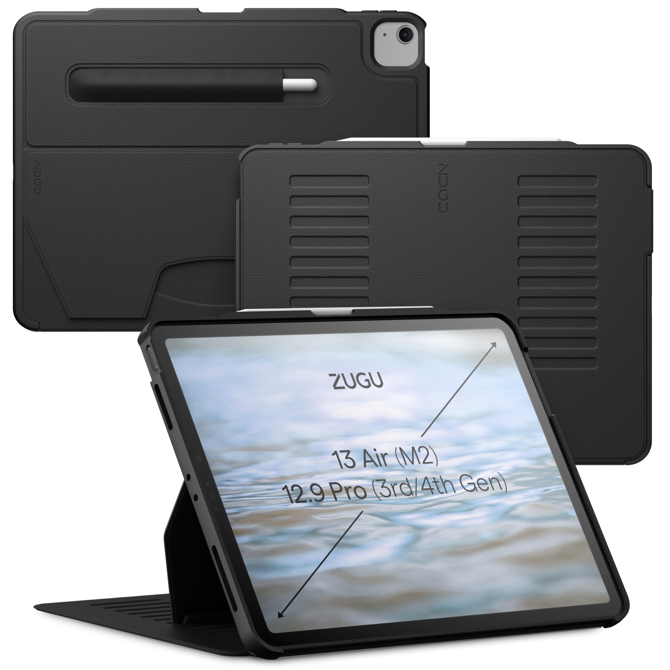 Capa Zugu Para Ipad Air De 13 Polegadas (m2) 2024 Com Porta-lápis