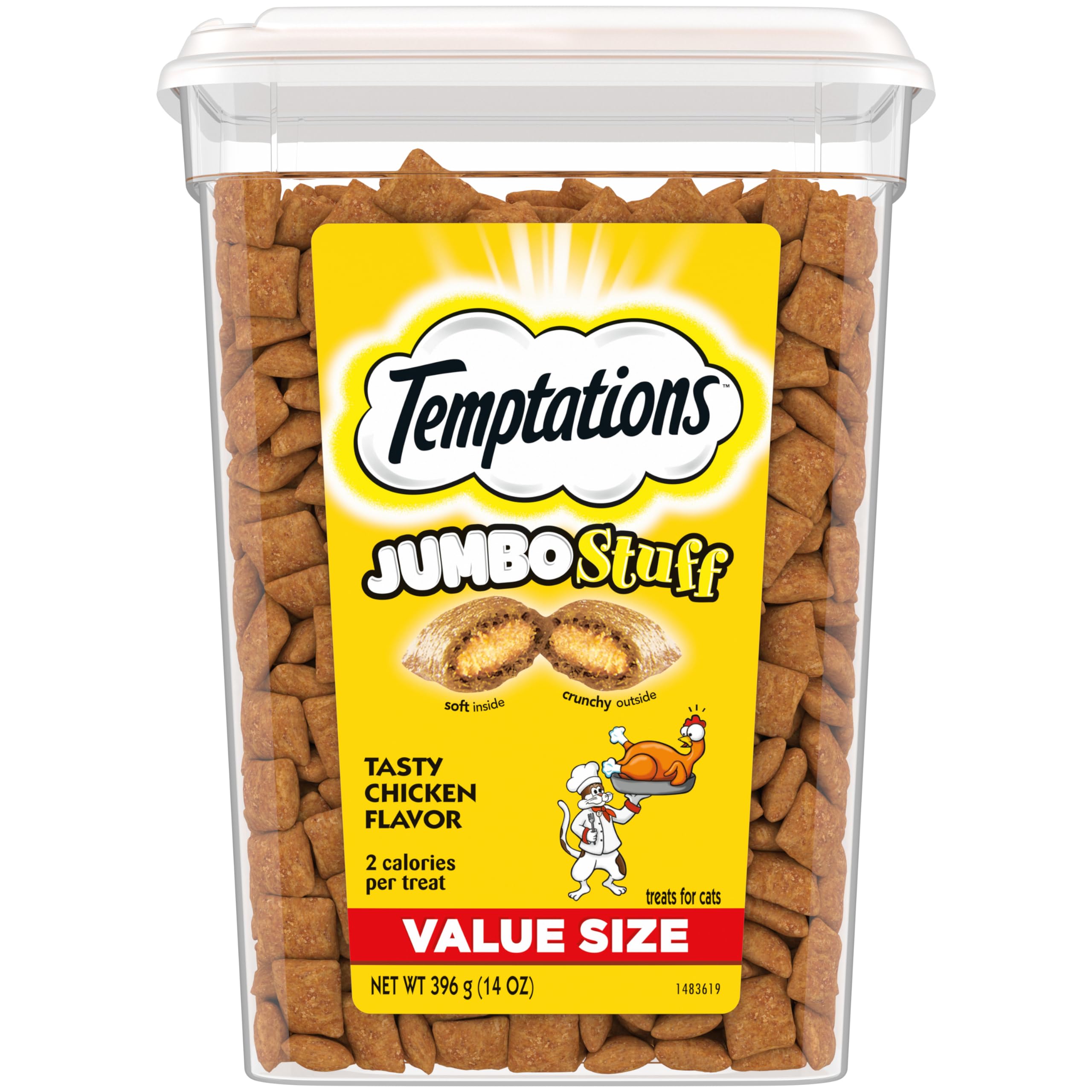 Cat Treats Temptations Jumbo Stuff Tasty Chicken 400g