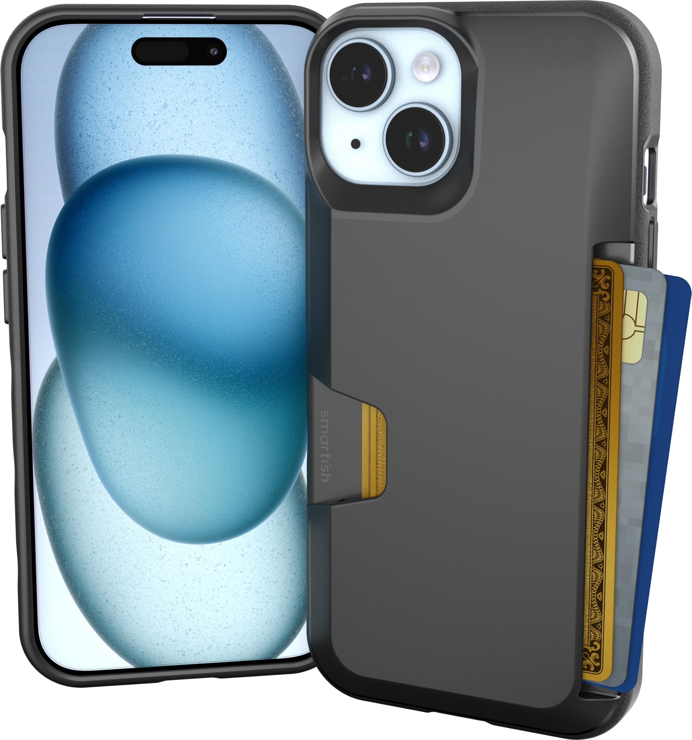 Capa Tipo Carteira Smartish Iphone 15 Wallet Slayer Vol. 1 Preta