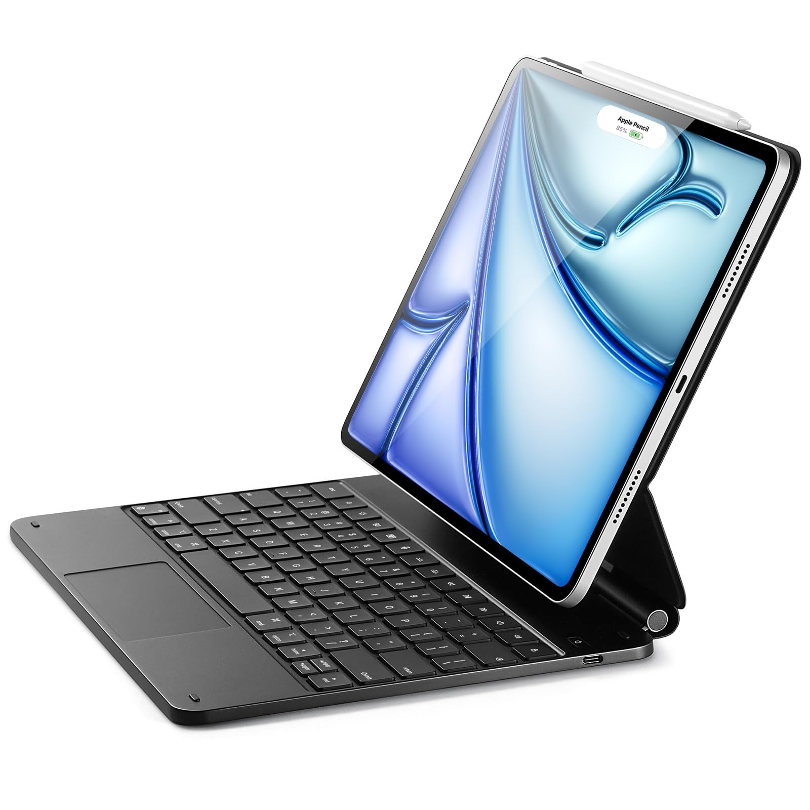 Capa De Teclado Para Ipad Air 13" E Ipad Pro 12,9" Com Teclado Mágico