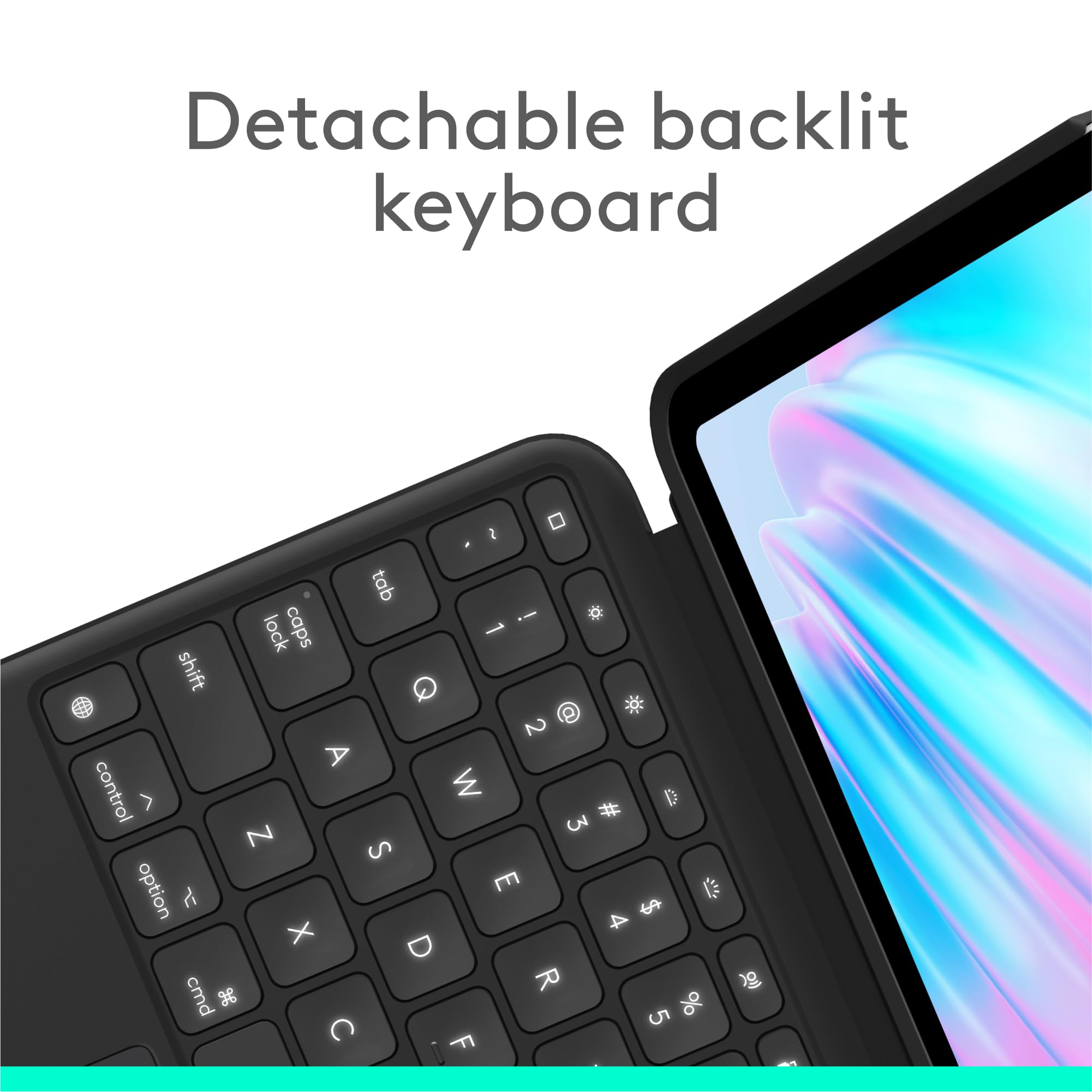 Capa De Teclado Logitech Combo Touch Ipad Air 11 Polegadas Preta
